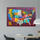 License Plate Map USA Large Wall Mural