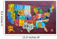 License Plate Map USA Large Wall Mural