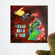 Michigan License Plate Map Large Wall Mural