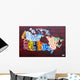 Canada License Plate Map Wall Mural