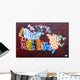 Canada License Plate Map Wall Mural