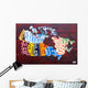 Canada License Plate Map Wall Mural