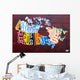 Canada License Plate Map Wall Mural