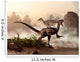 Pair Velociraptors Patrol Shore Wall Decal