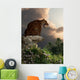 Smilodon Californicus Sits atop Wall Decal