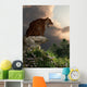 Smilodon Californicus Sits atop Wall Decal