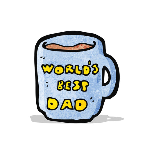 World's Best Dad Coffee Cup Decal