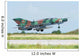 Bulgarian Air Force Mig-21um Wall Decal Design 2