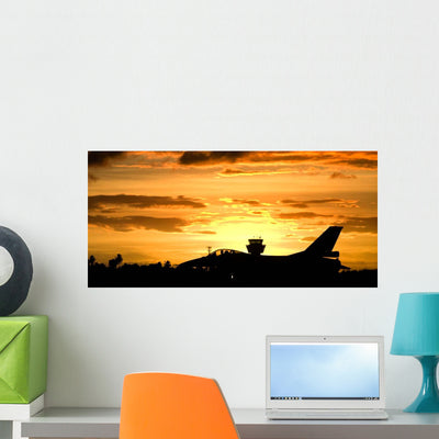 Sunset Landing This Chilean Wall Decal shown on a wall