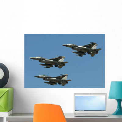 Formation Turkish Air Force Wall Decal Design 1 shown on a wall