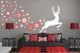 White Dancing Deer Wall Decal Sticker Set Wall Decal