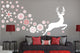 Snow Dancing Deer Wall Decal Sticker Set Wall Decal