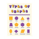 Types of Shapes Classroom Wall Decal
