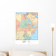 North Western Africa Map Wall Mural