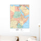 North Western Africa Map Wall Mural