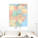 North Western Africa Map Wall Mural