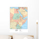 North Western Africa Map Wall Mural