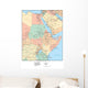 North Western Africa Map Wall Mural