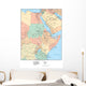 North Western Africa Map Wall Mural