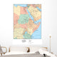 North Western Africa Map Wall Mural