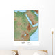 North Western Africa Map Wall Mural