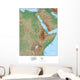 North Western Africa Map Wall Mural