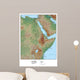 North Western Africa Map Wall Mural
