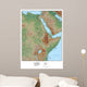 North Western Africa Map Wall Mural
