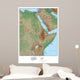 North Western Africa Map Wall Mural