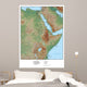 North Western Africa Map Wall Mural
