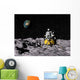 Apollo Surface Moon with Wall Decal Design 2
