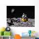 Apollo Surface Moon with Wall Decal Design 2