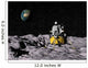 Apollo Surface Moon with Wall Decal Design 2