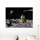 Apollo Surface Moon with Wall Decal Design 1
