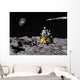 Apollo Surface Moon with Wall Decal Design 1
