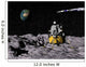 Apollo Surface Moon with Wall Decal Design 1