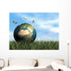 Three Butterflies Flying around Wall Decal