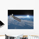 Aqua Satellite Orbiting Earth Wall Decal