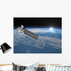 Aqua Satellite Orbiting Earth Wall Decal