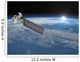 Aqua Satellite Orbiting Earth Wall Decal