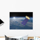 Aura Satellite Orbiting Earth Wall Decal