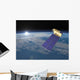 Aura Satellite Orbiting Earth Wall Decal