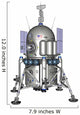 American Lander Spacecraft White Wall Decal