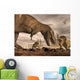 Tyrannosaurus Rex Roaring Two Wall Decal