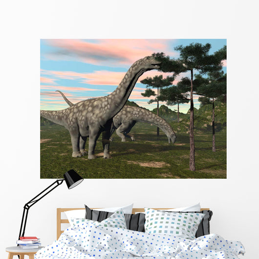 Argentinosaurus Dinosaur Grazing Treetops Wall Decal