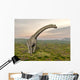Brachiosaurus Dinosaur Walking Grassy Wall Decal