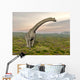 Brachiosaurus Dinosaur Walking Grassy Wall Decal