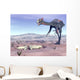 Female Gigantoraptor Dinosaur Walking Wall Decal