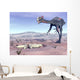 Female Gigantoraptor Dinosaur Walking Wall Decal