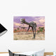 Two Gigantoraptor Dinosaurs Walking Wall Decal